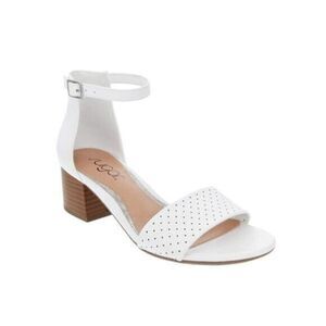 Sugar Women’s Sandals sz 10 White Block Heel NEW # F-1
